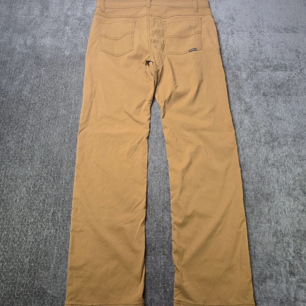 prAna Brion Pants Mens 34x32 Brown Slim Fit Performance Stretch Outdoor Trousers